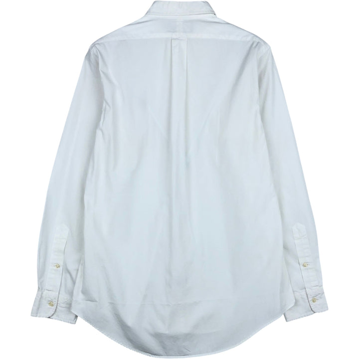 Ralph Lauren CUSTOM FIT long sleeve button down shirt, men's size M cotton white type Vintage Second Hand