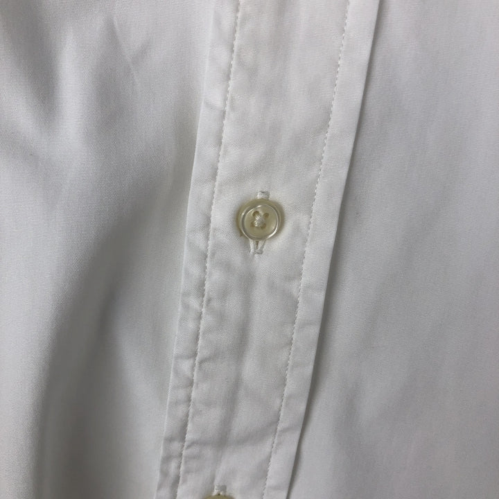 Ralph Lauren CUSTOM FIT long sleeve button down shirt, men's size M cotton white type Vintage Second Hand