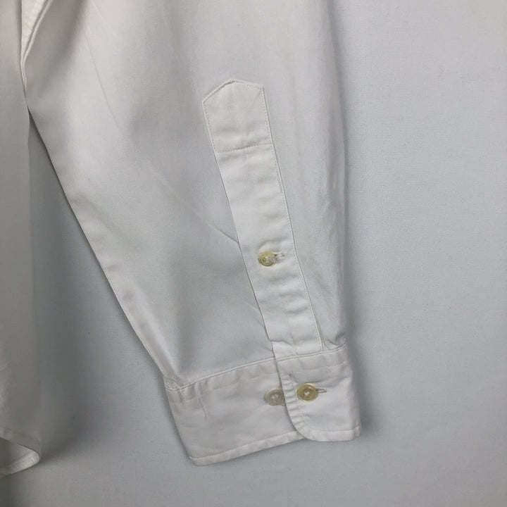 Ralph Lauren Classic Fit Long Sleeve Button Down Shirt Men's M cotton white type Vintage Second Hand