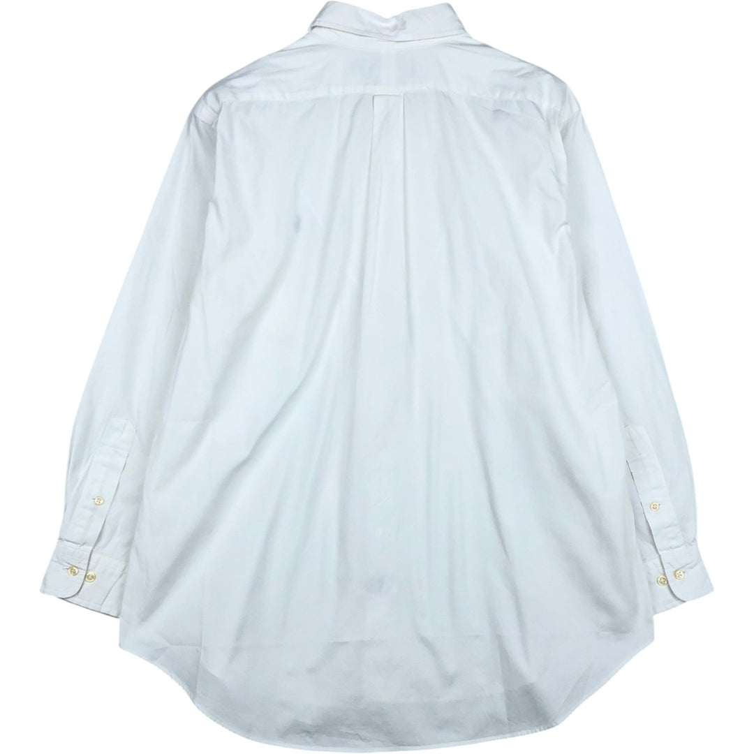 Ralph Lauren Classic Fit Long Sleeve Button Down Shirt, Men's Size L cotton white type Vintage Second Hand