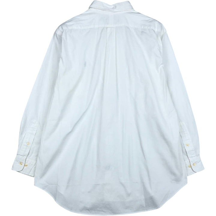 Ralph Lauren Classic Fit Long Sleeve Button Down Shirt, Men's Size L cotton white type Vintage Second Hand