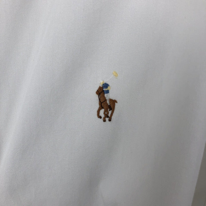 Ralph Lauren CLASSIC FIT Long-Sleeve Button-Down Shirt, Men's Size XL (equivalent) cotton white type Vintage Second Hand