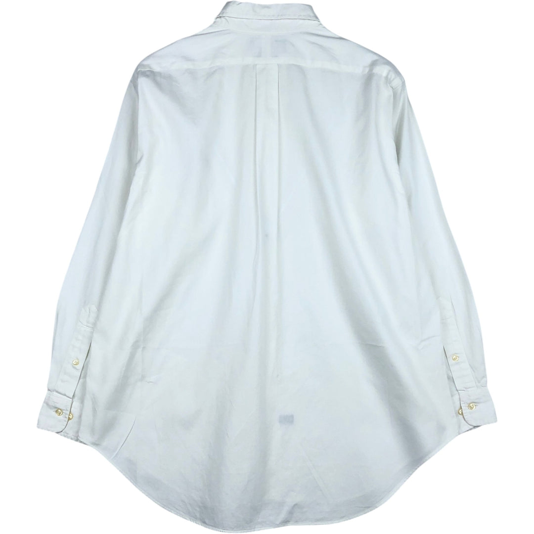 Ralph Lauren Classic Fit Long Sleeve Button Down Shirt, Men's Size L cotton white type Vintage Second Hand