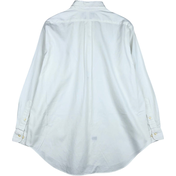 Ralph Lauren Classic Fit Long Sleeve Button Down Shirt, Men's Size L cotton white type Vintage Second Hand