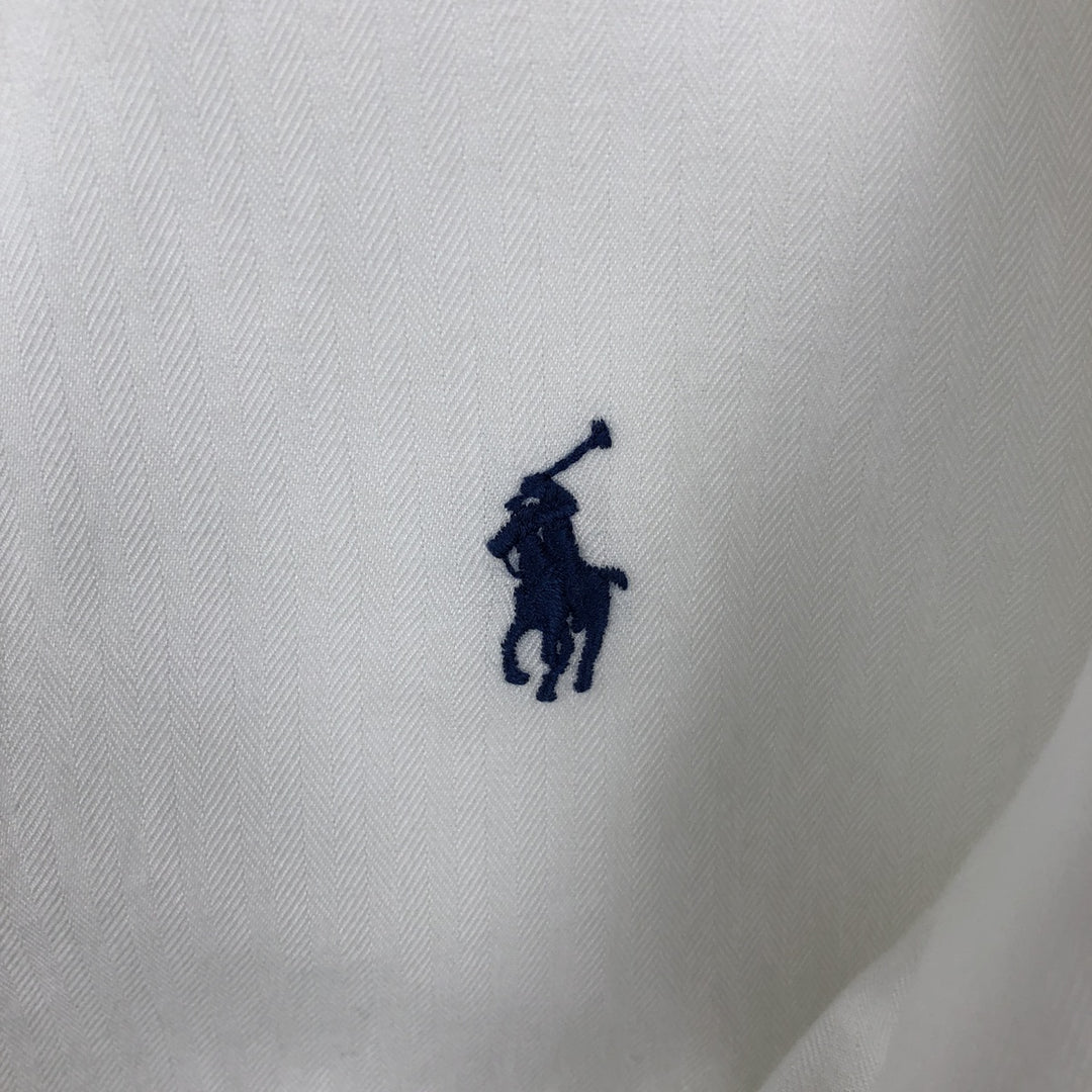 Ralph Lauren Classic Fit Long Sleeve Button Down Shirt, Men's Size L cotton white type Vintage Second Hand