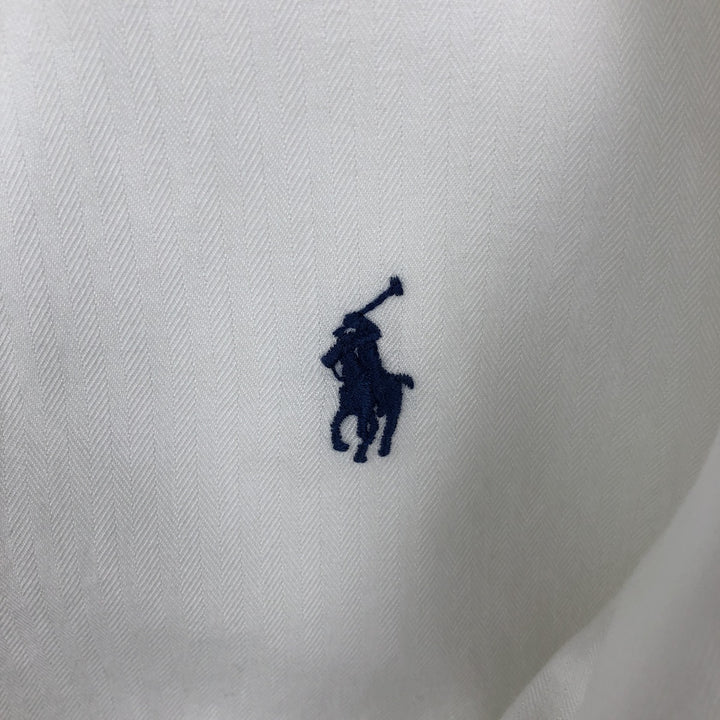 Ralph Lauren Classic Fit Long Sleeve Button Down Shirt, Men's Size L cotton white type Vintage Second Hand