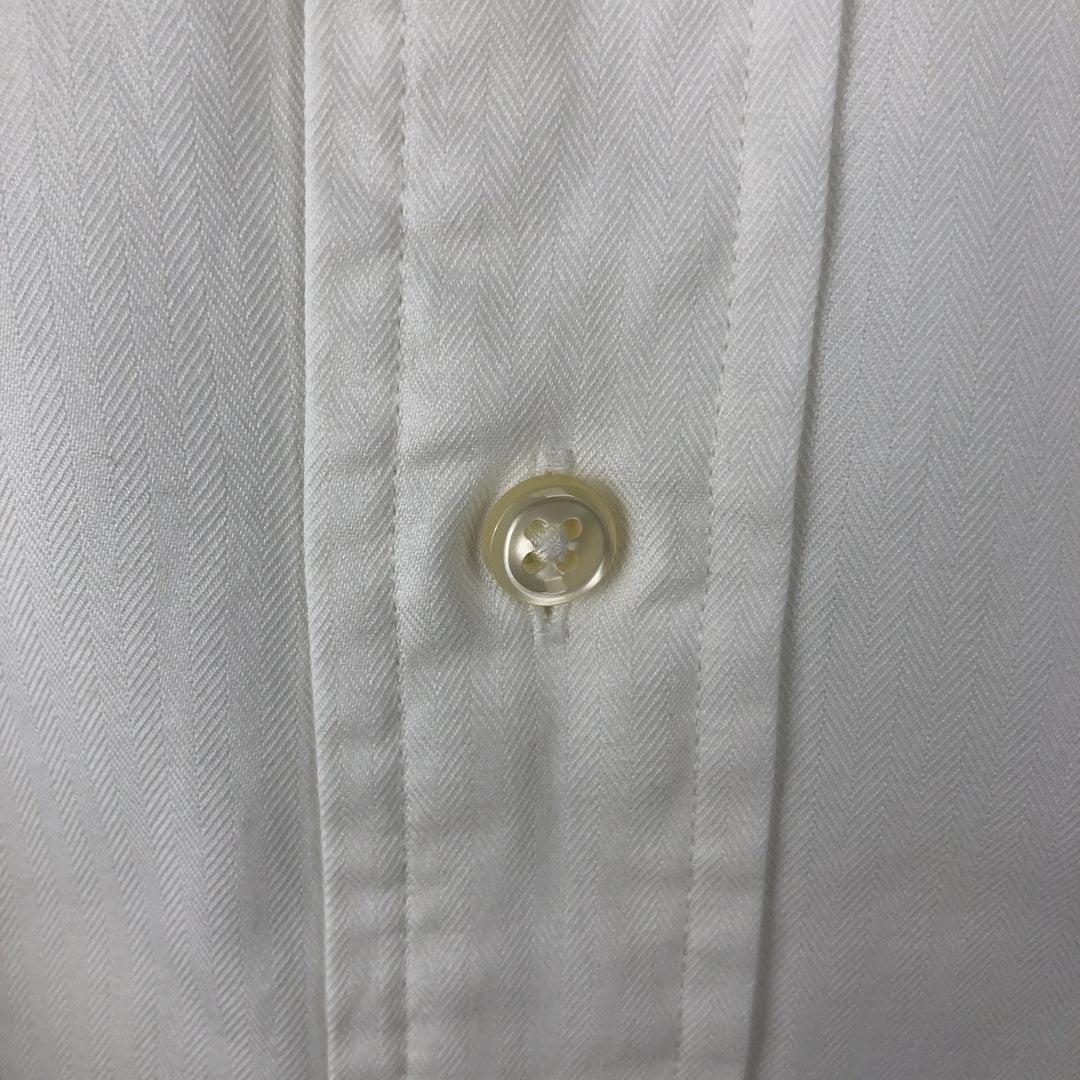 Ralph Lauren Classic Fit Long Sleeve Button Down Shirt, Men's Size L cotton white type Vintage Second Hand