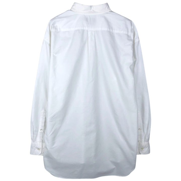 Ralph Lauren Boyfriend Fit Long-Sleeve Cotton Shirt, Men's Size XL (approx.) cotton white type Vintage Second Hand