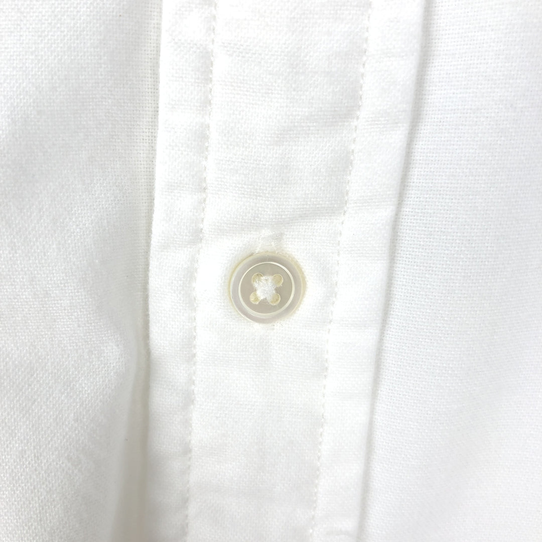 Ralph Lauren Boyfriend Fit Long-Sleeve Cotton Shirt, Men's Size XL (approx.) cotton white type Vintage Second Hand