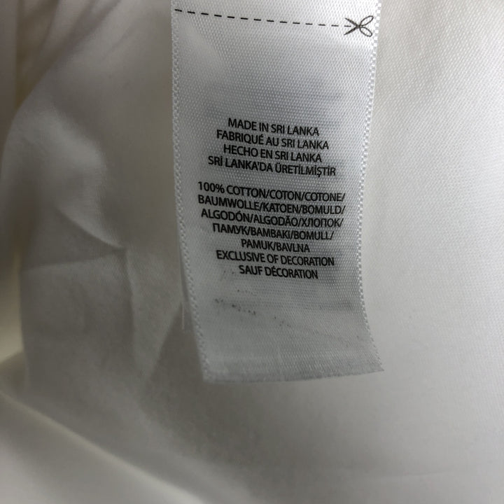 Ralph Lauren Boyfriend Fit Long-Sleeve Cotton Shirt, Men's Size XL (approx.) cotton white type Vintage Second Hand