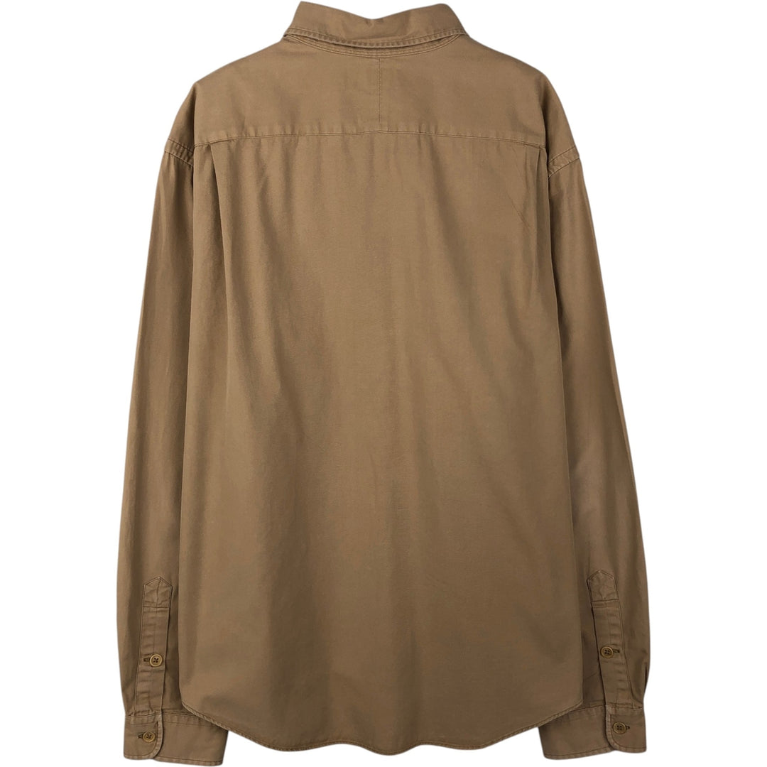 Ralph Lauren POLO by Ralph Lauren long sleeve cotton shirt, men's XL size cotton Beige type Vintage Second Hand