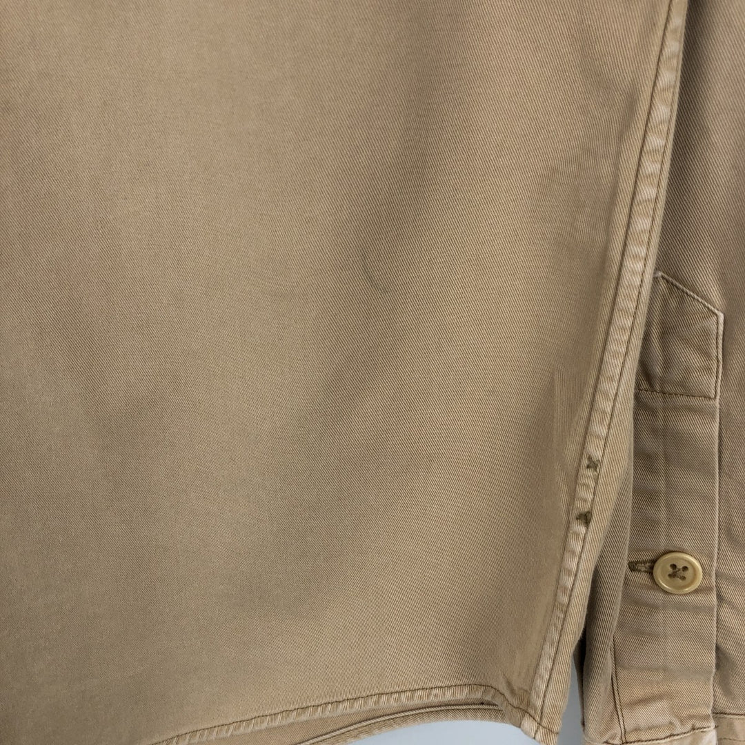 Ralph Lauren POLO by Ralph Lauren long sleeve cotton shirt, men's XL size cotton Beige type Vintage Second Hand