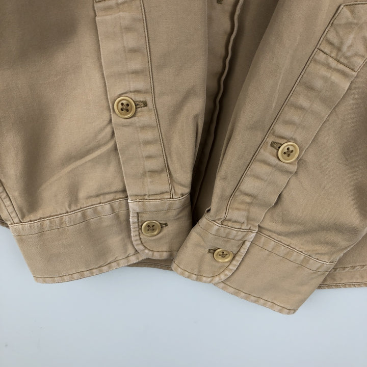 Ralph Lauren POLO by Ralph Lauren long sleeve cotton shirt, men's XL size cotton Beige type Vintage Second Hand