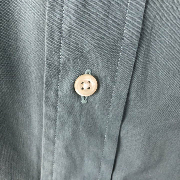Ralph Lauren YARMOUTH long sleeve button down shirt, men's XL size cotton green type Vintage Second Hand