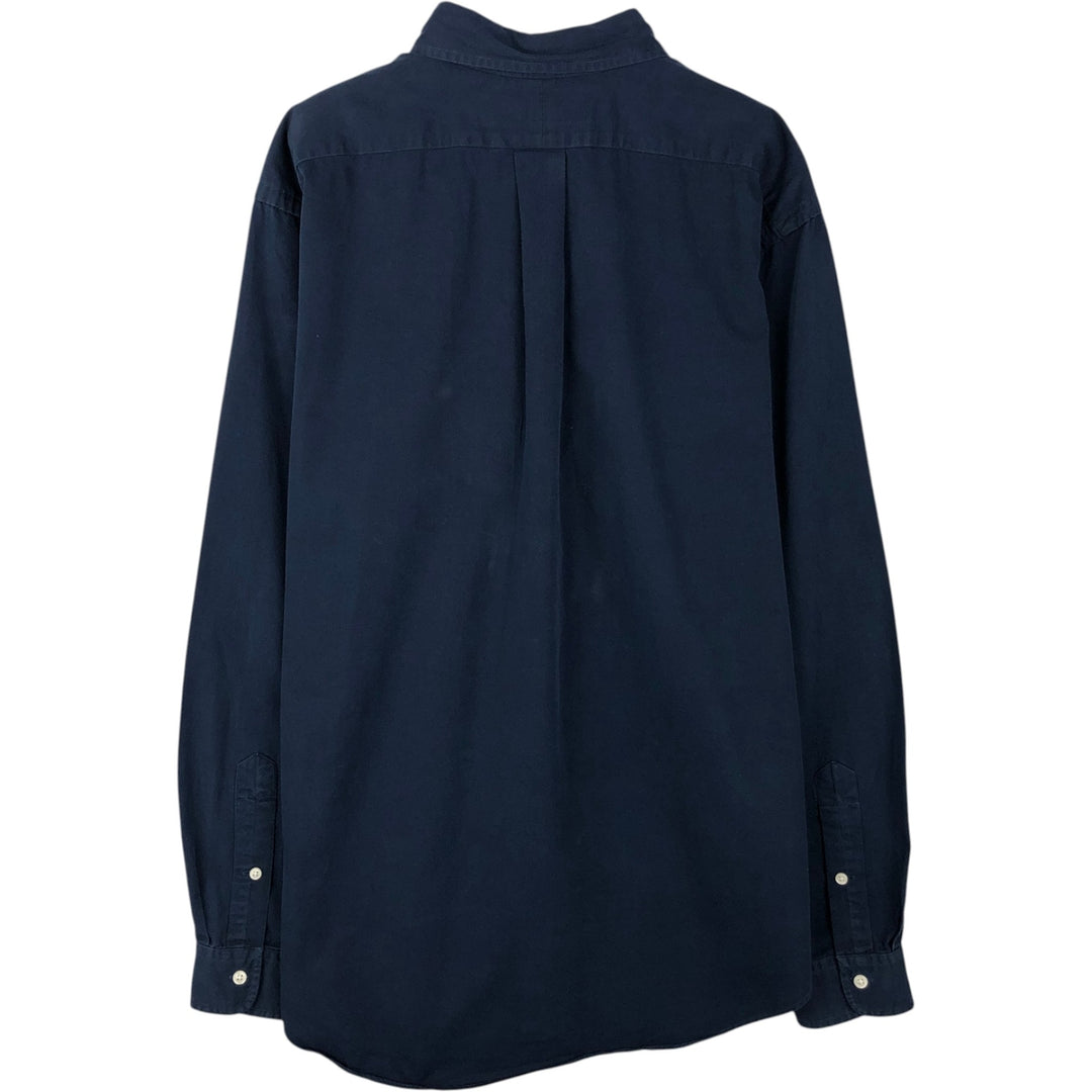 Ralph Lauren Classic Fit Long Sleeve Button Down Shirt, Men's Size L cotton navy blue type Vintage Second Hand