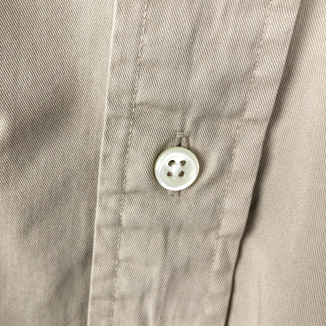 Ralph Lauren Classic Fit Long Sleeve Button Down Shirt Men's XL cotton Beige type Vintage Second Hand
