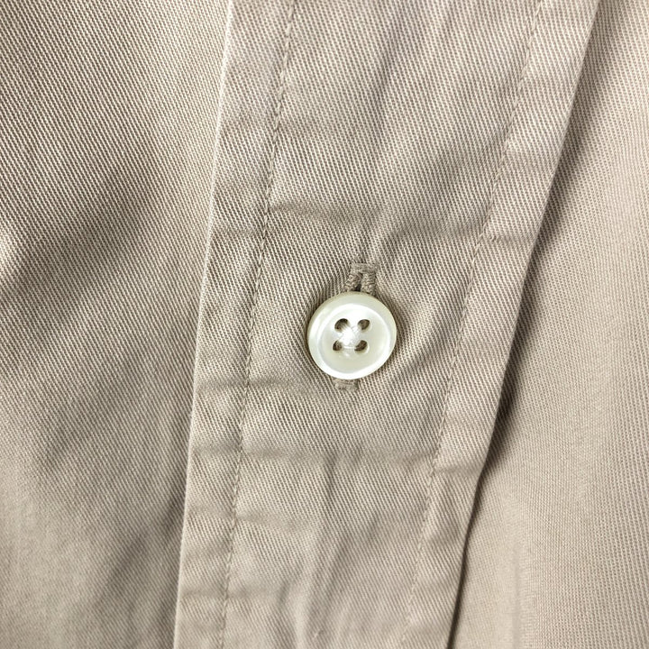Ralph Lauren Classic Fit Long Sleeve Button Down Shirt Men's XL cotton Beige type Vintage Second Hand