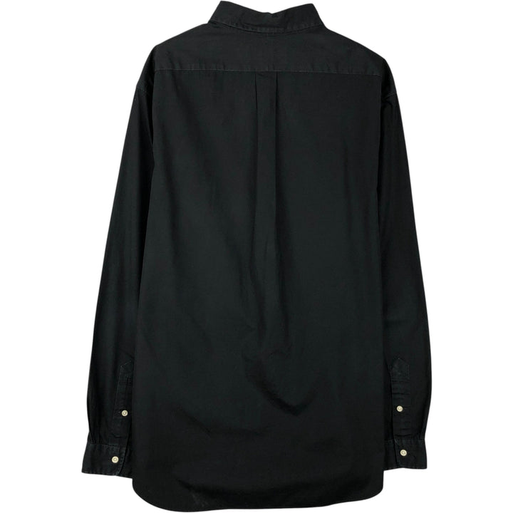 Ralph Lauren long sleeve button down shirt, men's XL size cotton black type Vintage Second Hand