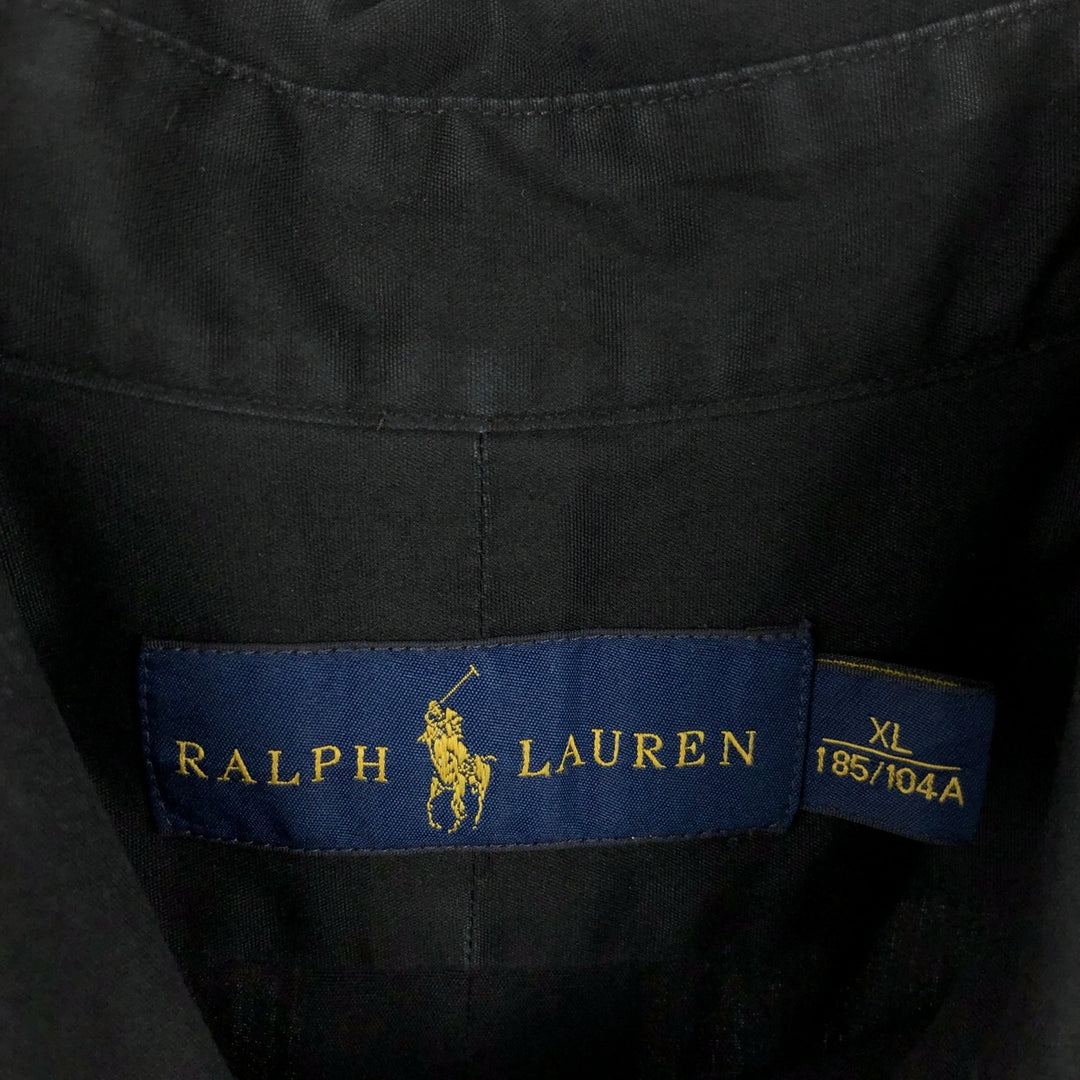 Ralph Lauren long sleeve button down shirt, men's XL size cotton black type Vintage Second Hand