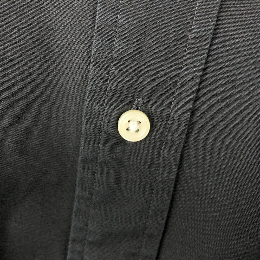 Ralph Lauren long sleeve button down shirt, men's XL size cotton black type Vintage Second Hand