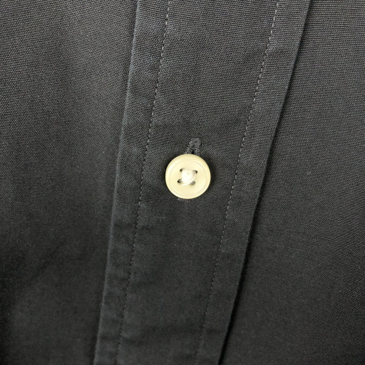 Ralph Lauren long sleeve button down shirt, men's XL size cotton black type Vintage Second Hand