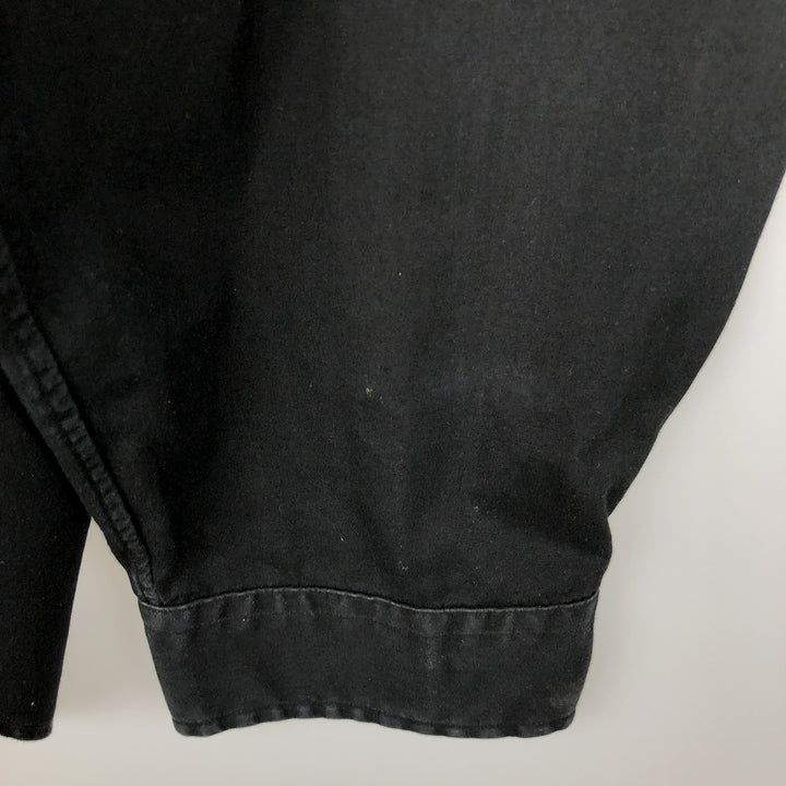 Ralph Lauren long sleeve button down shirt, men's XL size cotton black type Vintage Second Hand