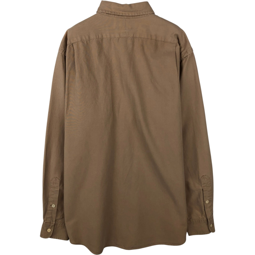 Ralph Lauren POLO by Ralph Lauren long-sleeved cotton shirt, men's size S cotton Beige type Vintage Second Hand