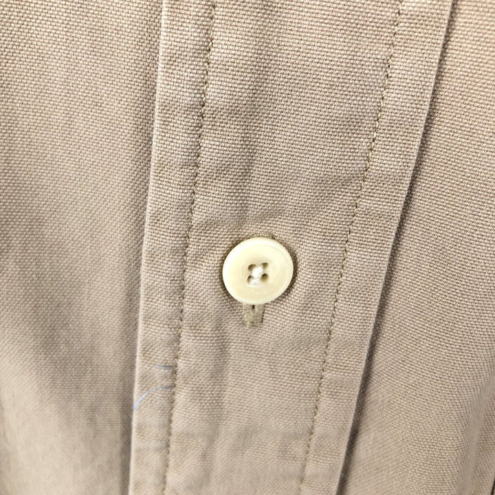 Ralph Lauren POLO by Ralph Lauren long-sleeved cotton shirt, men's size S cotton Beige type Vintage Second Hand