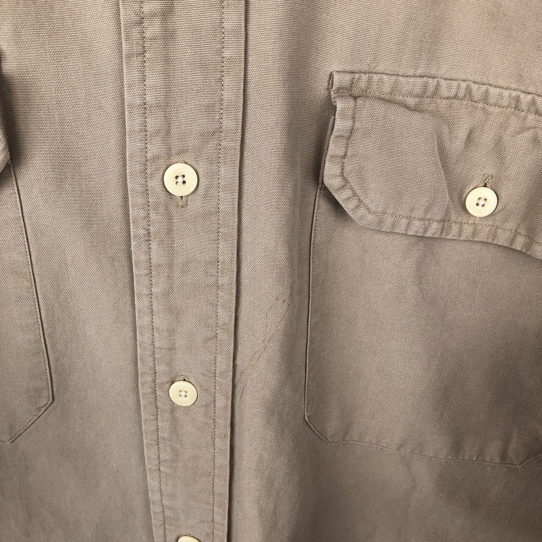 Ralph Lauren POLO by Ralph Lauren long-sleeved cotton shirt, men's size S cotton Beige type Vintage Second Hand