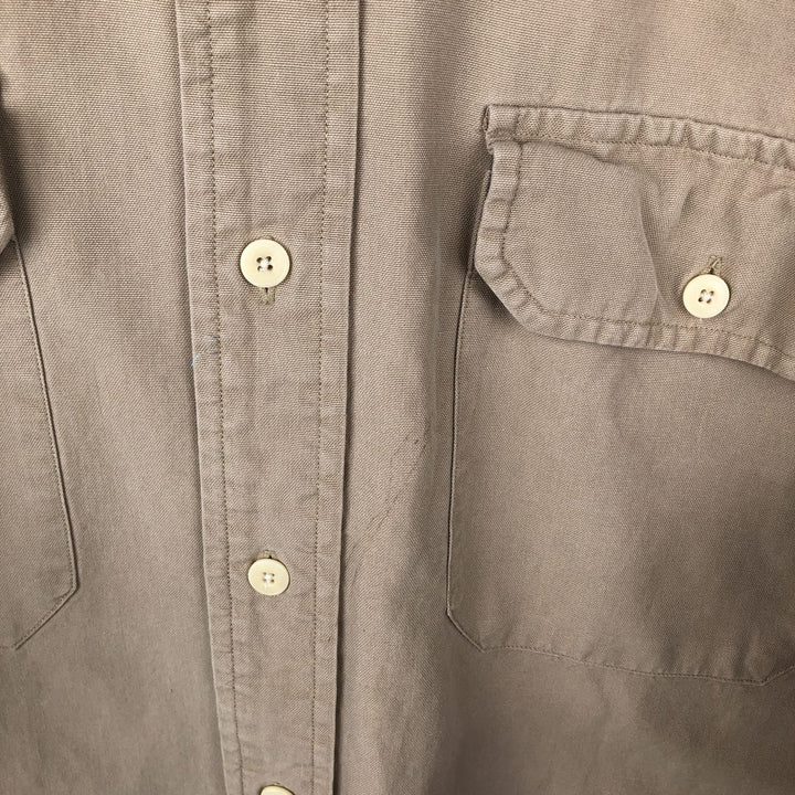 Ralph Lauren POLO by Ralph Lauren long-sleeved cotton shirt, men's size S cotton Beige type Vintage Second Hand