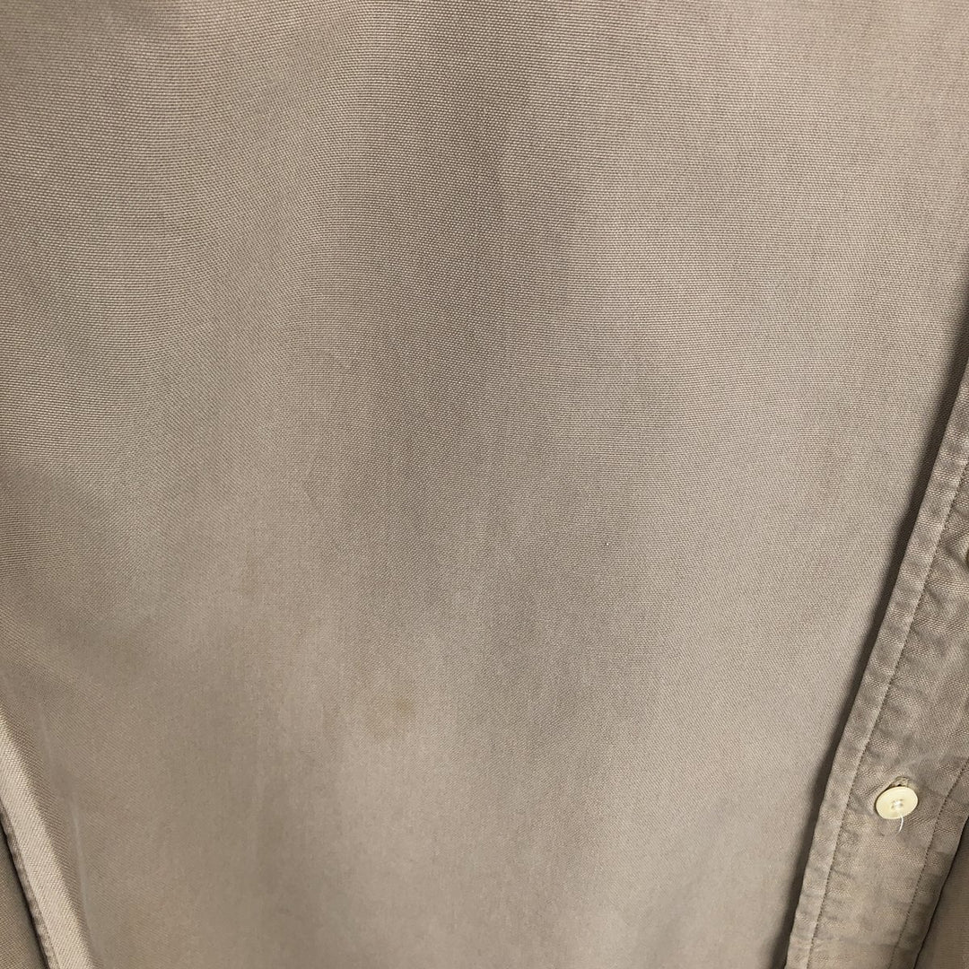 Ralph Lauren POLO by Ralph Lauren long-sleeved cotton shirt, men's size S cotton Beige type Vintage Second Hand