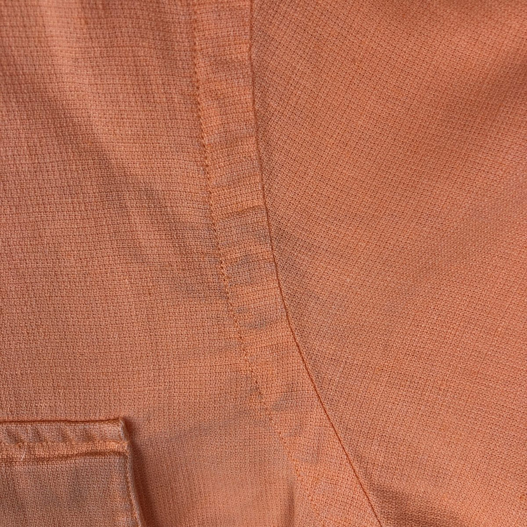 Ralph Lauren POLO by Ralph Lauren Short-Sleeve Linen x Cotton Shirt, Men's Size L (approx.) linen orange type Vintage Second Hand