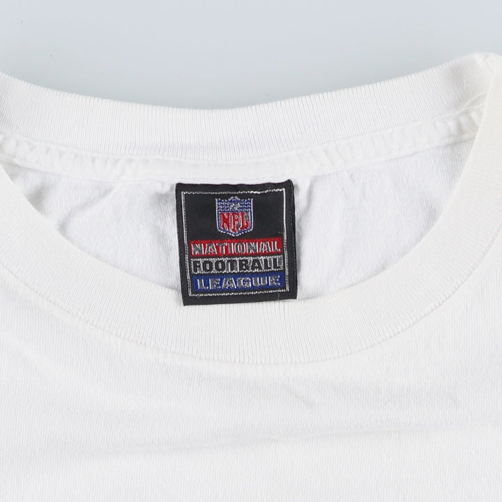 NFL Green Bay Packers sports print t-shirt, made in USA, men's size XXL equivalent. cotton white type Vintage Second Hand