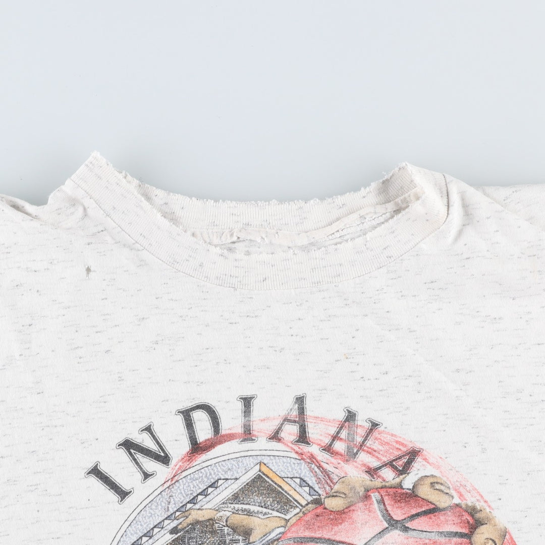 90'S NBA Indiana Pacers sports print t-shirt, men's size XL equivalent, vintage. unclear gray type Vintage Second Hand