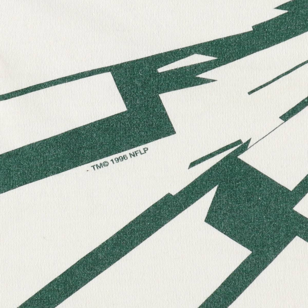 90'S Starter NFL Green Bay Packers sports print T-shirt, Made in USA, Men's XL equivalent. cotton pale white type Vintage Second Hand