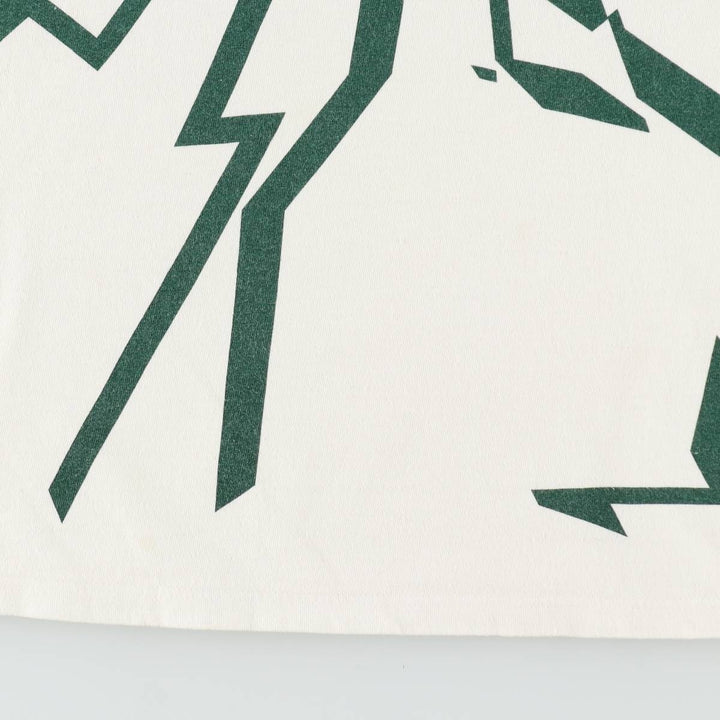90'S Starter NFL Green Bay Packers sports print T-shirt, Made in USA, Men's XL equivalent. cotton pale white type Vintage Second Hand
