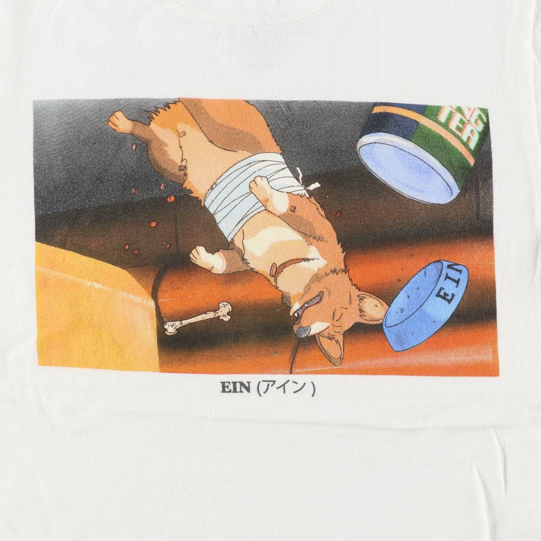 COWBOY BEEBOP Anime Character Print T-Shirt (Men's Size S) cotton white type Vintage Second Hand
