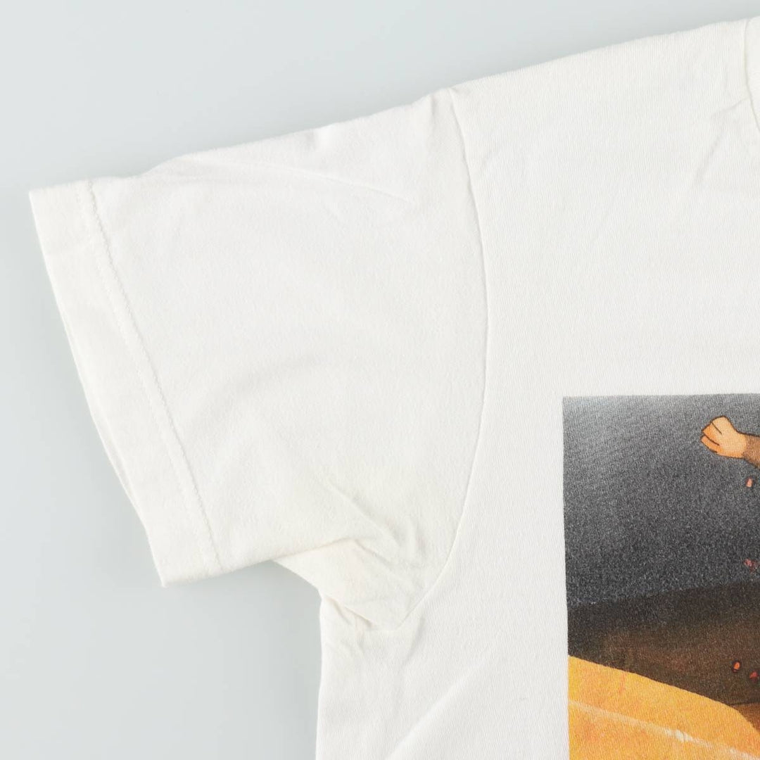 COWBOY BEEBOP Anime Character Print T-Shirt (Men's Size S) cotton white type Vintage Second Hand