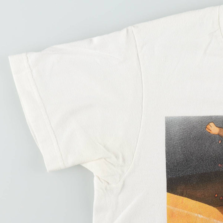 COWBOY BEEBOP Anime Character Print T-Shirt (Men's Size S) cotton white type Vintage Second Hand