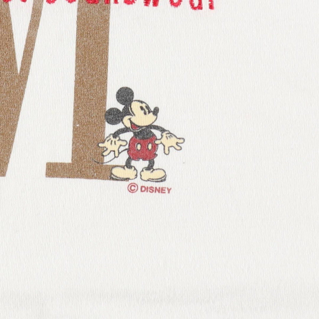 ~90'S Mickey And Co. MICKEY MOUSE Character Print T-Shirt, Made in USA, Men's XL equivalent, Vintage cotton white type Vintage Second Hand