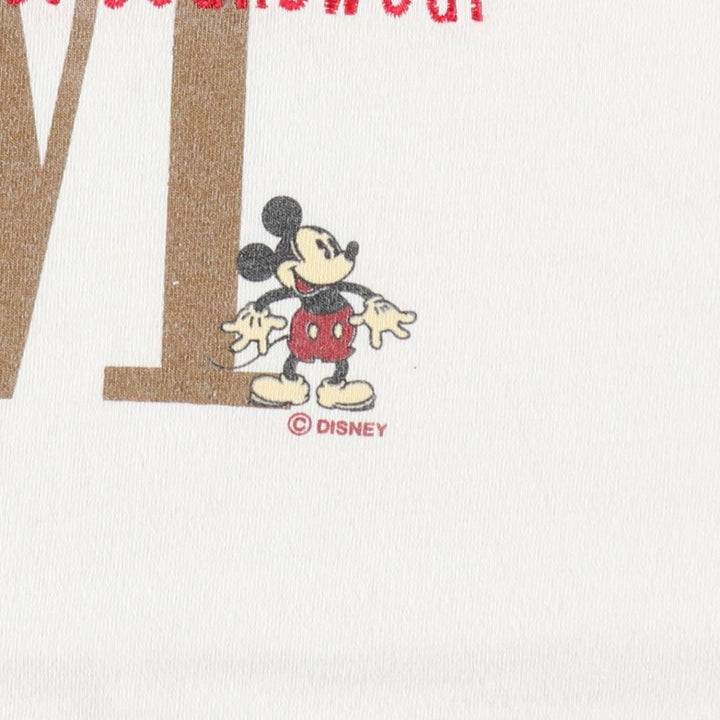 ~90'S Mickey And Co. MICKEY MOUSE Character Print T-Shirt, Made in USA, Men's XL equivalent, Vintage cotton white type Vintage Second Hand