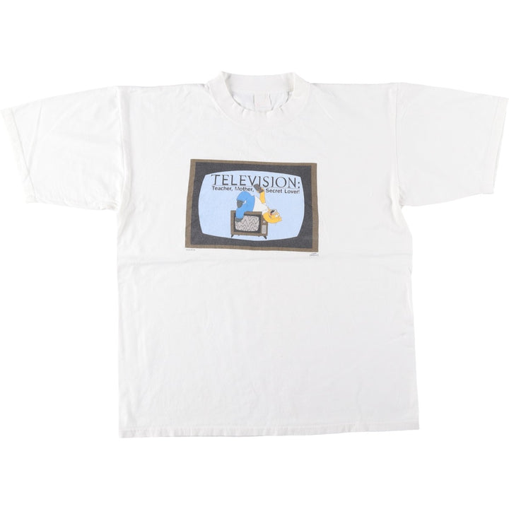 90'S THE SIMPSONS Homer character print T-shirt, men's size L equivalent, vintage. cotton white type Vintage Second Hand