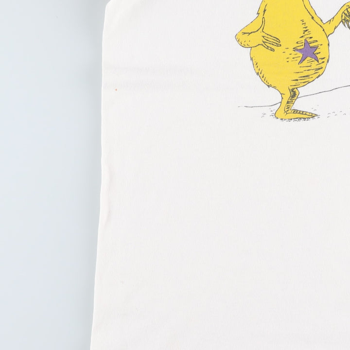 90'S Delta Dr. Seuss character print T-shirt, Made in USA, Men's size L equivalent, Vintage cotton white type Vintage Second Hand