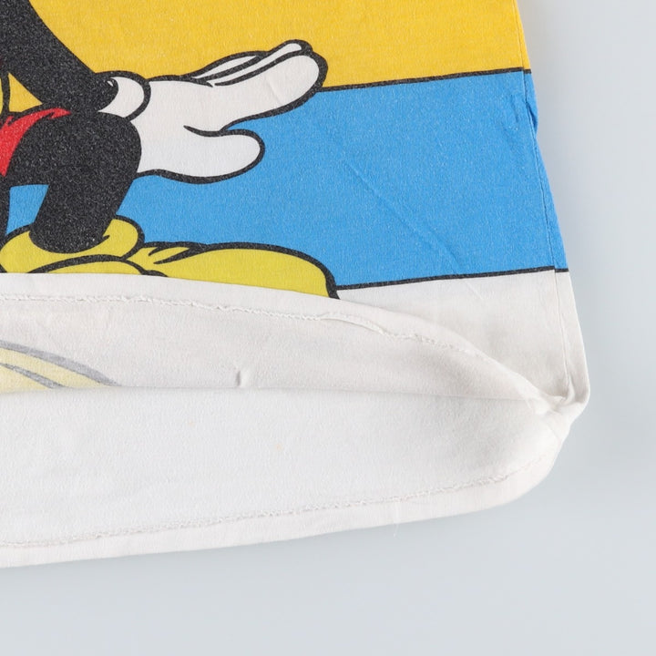 90'S Mickey & Co. MICKEY MOUSE character print T-shirt, men's size M equivalent, vintage. cotton white type Vintage Second Hand