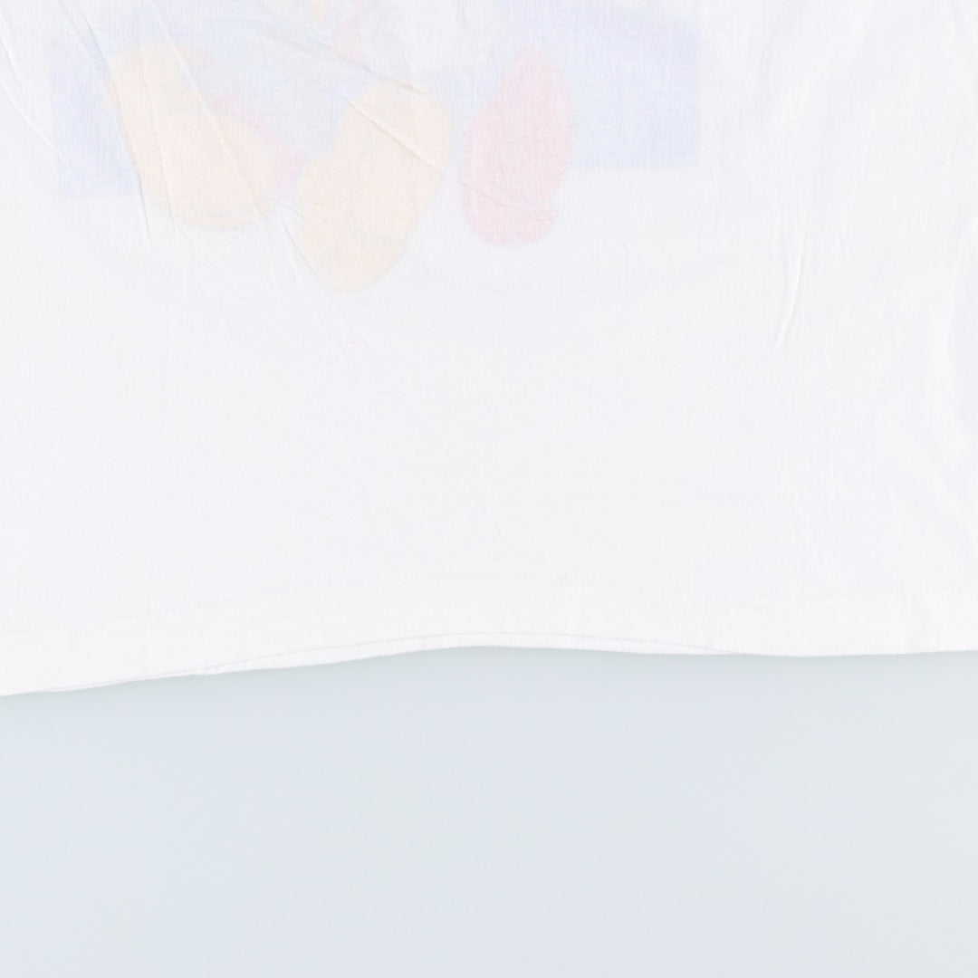 ~90'S VECTA MICKEY MOUSE Mickey Mouse Character Print T-Shirt, Men's Size L (Equivalent), Vintage cotton white type Vintage Second Hand