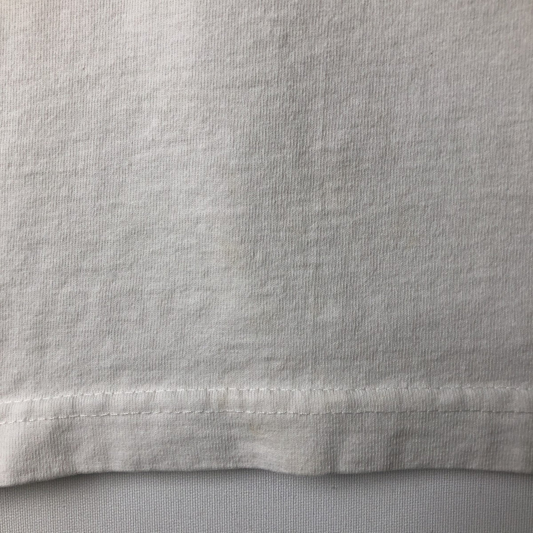 MICKEY MOUSE Mickey Mouse character print T-shirt, men's size L unclear white type Vintage Second Hand