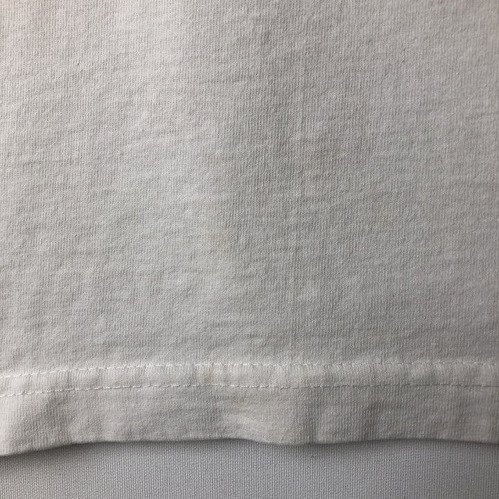 MICKEY MOUSE Mickey Mouse character print T-shirt, men's size L unclear white type Vintage Second Hand