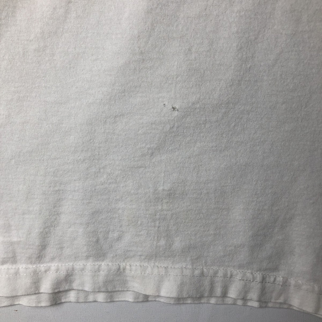 MICKEY MOUSE Mickey Mouse character print T-shirt, men's size L unclear white type Vintage Second Hand