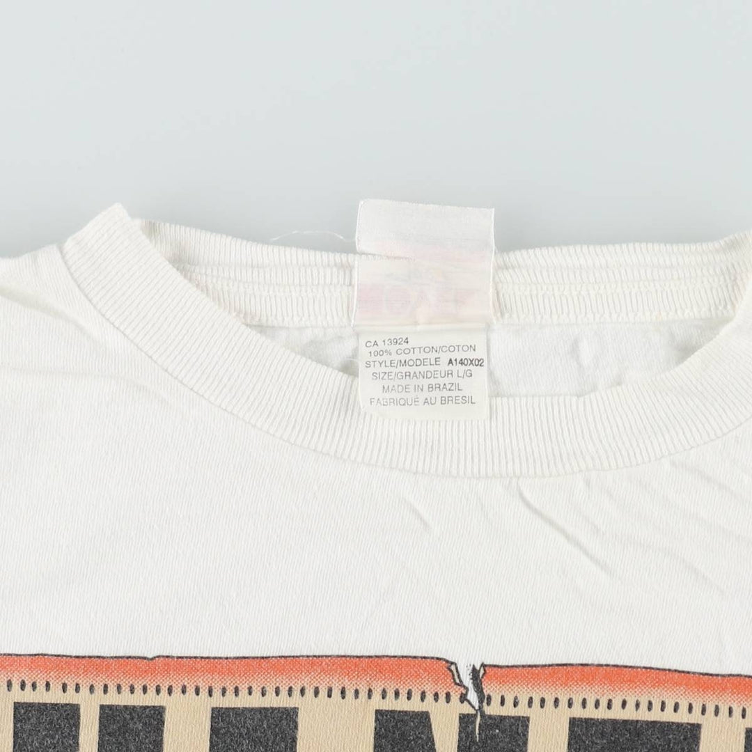 90'S Novel Teez Looney Tunes Character Print T-Shirt, Men's Size L (approx.), Vintage cotton white type Vintage Second Hand