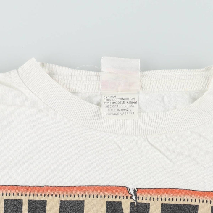 90'S Novel Teez Looney Tunes Character Print T-Shirt, Men's Size L (approx.), Vintage cotton white type Vintage Second Hand